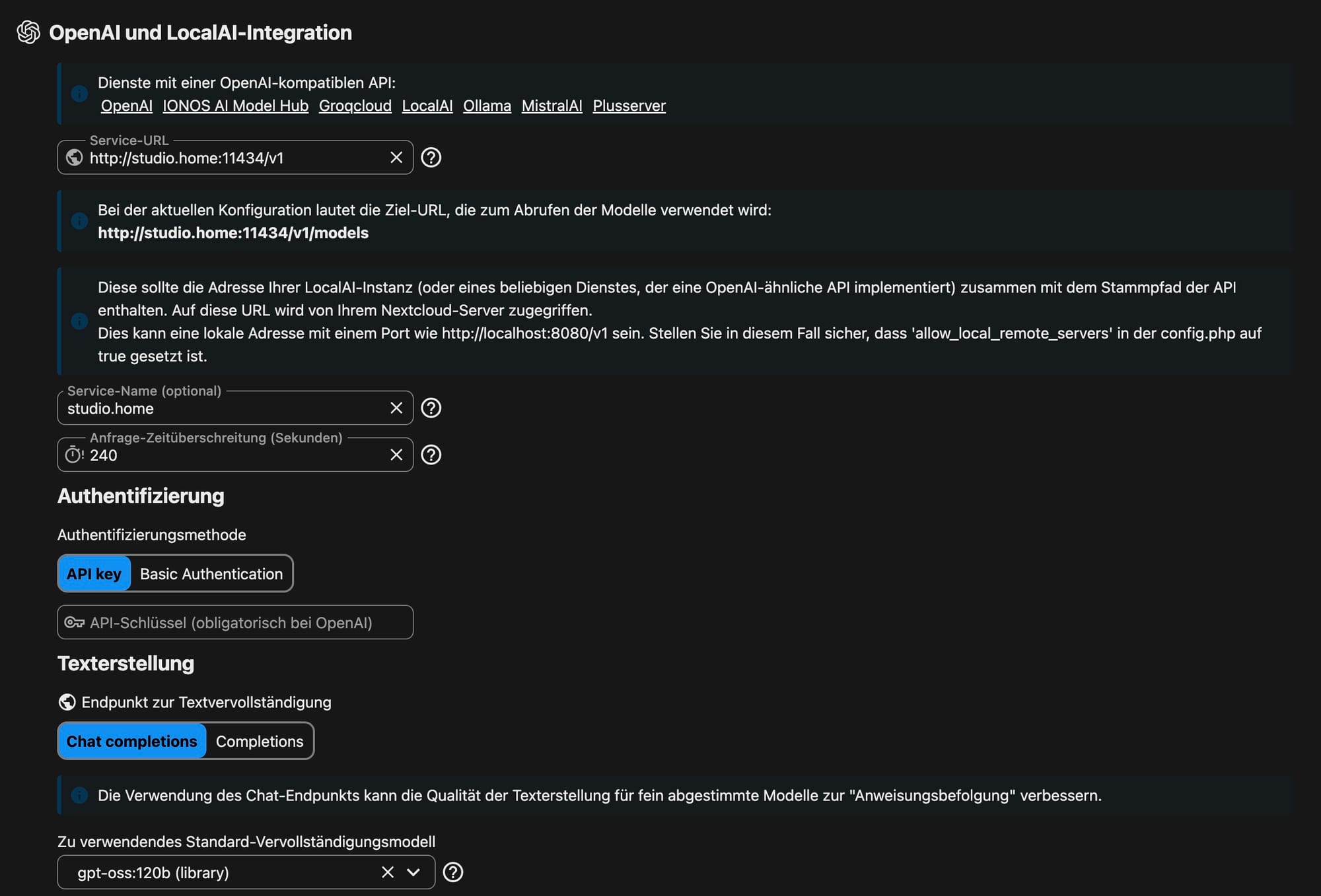 Speedtuning beim Nextcloud KI-Assistenten